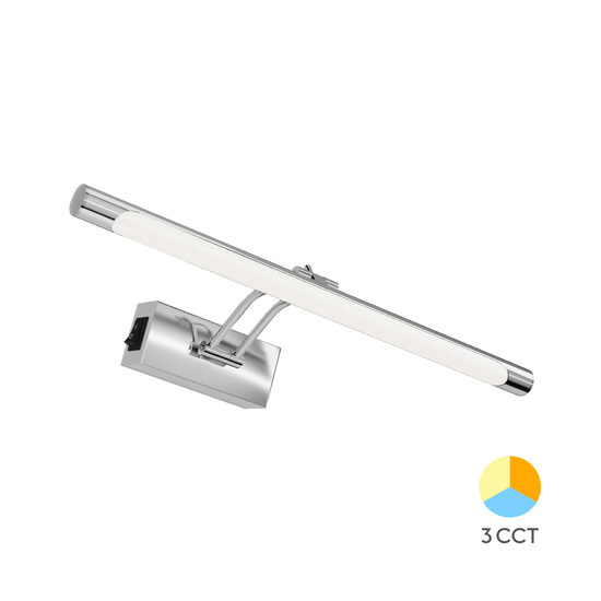 CORP LED PT BAIE 8W 3IN1 400MM CHROM IP20 SARA-400