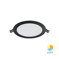 SPOT LED ROTUND ST 12W 6INC-NEGRU 3in1