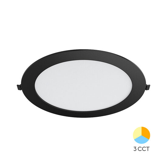 SPOT LED ROTUND ST 24W 10INC-NEGRU 3in1