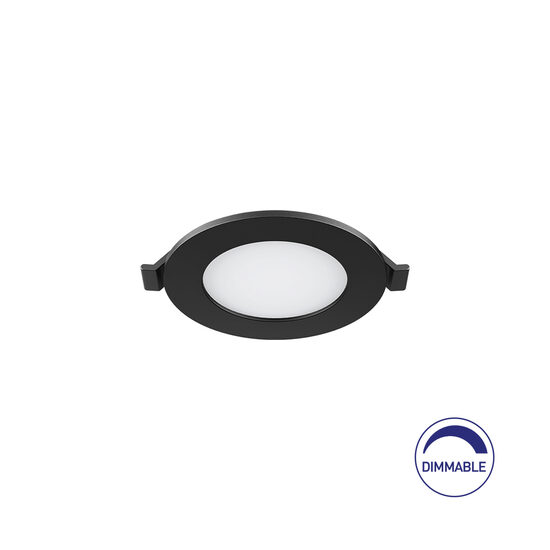 SPOT LED ROTUND ST 4W 280LM DIM 3000K F:85MM NEGRU IP40 