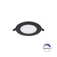 SPOT LED ROTUND ST 6W 470LM DIM 6500K F:128MM NEGRU IP40 