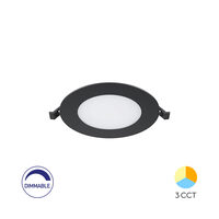 SPOT LED ROTUND ST 6W 470LM DIM 3in1 F:128MM NEGRU IP40 