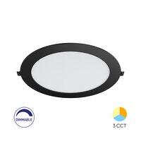 SPOT LED ROTUND ST 18W 1800LM DIM 3in1 F:229MM NEGRU IP40 BRAYTRON