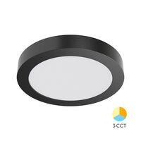 SPOT LED ROTUND PT 18W NEGRU 3in1 