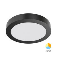 SPOT LED ROTUND PT 24W NEGRU 3in1 