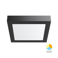 SPOT LED PATRAT PT 18W 1760lm 3in1 NEGRU IP20