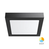 SPOT LED PATRAT PT 24W 2400LM 3in1 NEGRU IP20
