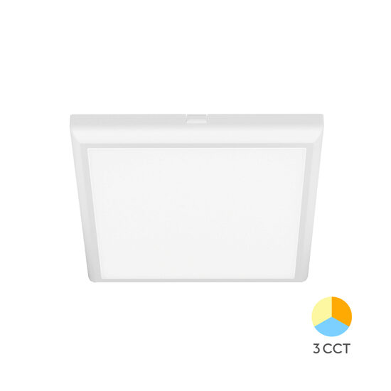 SPOT LED PATRAT PT 20W 2000lm 3in1 ALB IP40