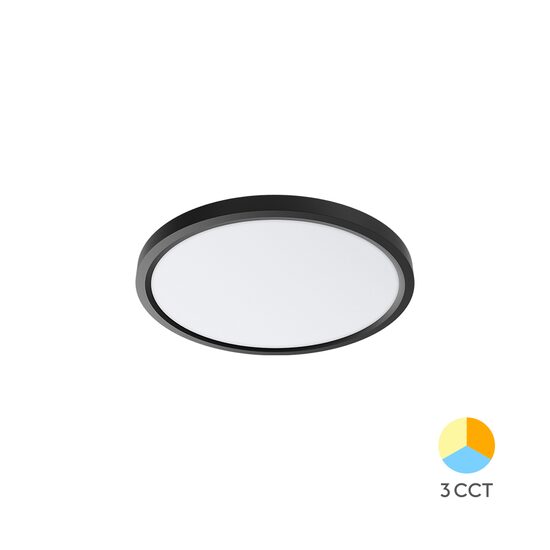 PLAFONIERA LED 20W 3IN1 IP20 NEGRU JADE RND SLR