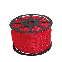 TUB LUMINOS LED D:13mm 1CANAL ROSU 240V IP44 50M/ROLA