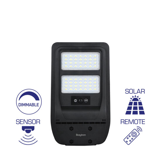 LAMPA STRADALA CU LED ST01, SOLAR+SENZOR P:60W, C:30W 6500K IP65