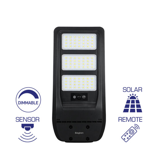 LAMPA STRADALA CU LED ST01, SOLAR+SENZOR P:90W, C:50W 6500K IP65
