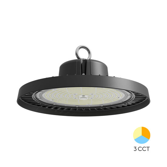 CORP ILUMINAT LED 100W 3in1 NEGRU UFO HI-BAY, 17.000lm, 