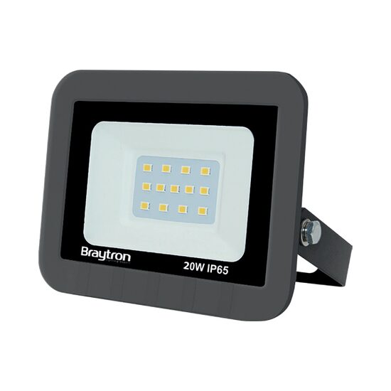 PROIECTOR LED SLIM 20W SMD 1800LM 3000K IP65 GRI