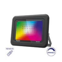 PROIECTOR LED SF 50W SMD RGB DIM + TELECOMANDA IP65 NEGRU