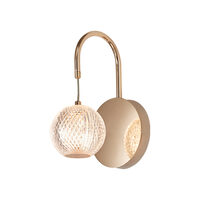 LAMPA DE PERETE S001W-1W-1xG9-AURIU STICLA 
