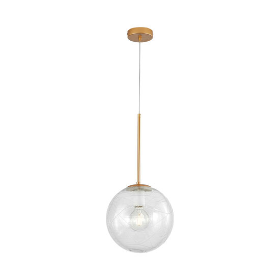 PENDUL S002R-1H-1xG9-AURIU STICLA 