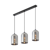 PENDUL LINIAR S004S-3H-3xE27-SMK STICLA 