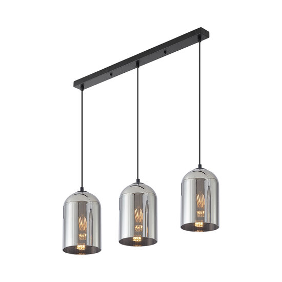 PENDUL LINIAR S004S-3H-3xE27-SMK STICLA 
