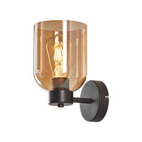 LAMPA DE PERETE S004W-1H-1xE27-STICLA AURIU 