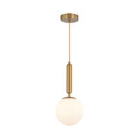 PENDUL S006R-1H-1xG9-AURIU STICLA 