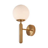 LAMPA DE PERETE S006W-1H-1xG9-AURIU STICLA 