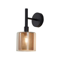 LAMPA DE PERETE S008W-1H-1xE14-SLV STICLA 