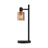 LAMPA DE MASA S008T-1H-1xE14-SLV STICLA 