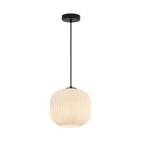 PENDUL S009R-1H-1xE27-OPAL-NEGRU 