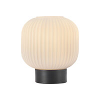LAMPA DE MASA AMBIENTALA S009T-1H-1xE27-OPAL-NEGRU 