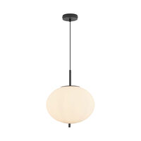 PENDUL S011R-1H-1xE27 OPAL STICLA ELIPTIC 