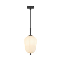 PENDUL S011R-1H-1xE14 OPAL STICLA CONIC 