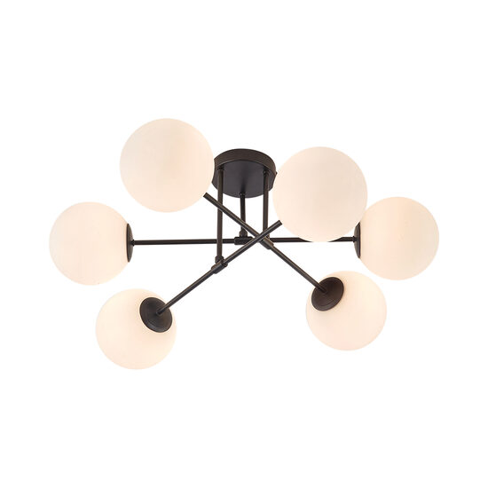LAMPA PT TAVAN S012C-6H-6xG9-STICLA 