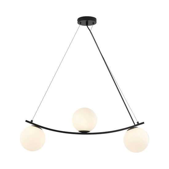 PENDUL S013R-3H-3xG9-OPAL STICLA 