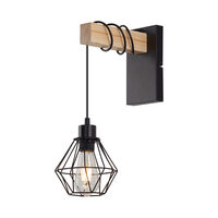 LAMPA DE PERETE D002W-1H-1xE27-WDN 
