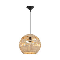 PENDUL D003R-1H-1xE27 SEMI SFERA MIC RATAN 