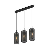 PENDUL LINIAR W002S-3H-3xE14-NEGRU WIRING 