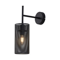 LAMPA DE PERETE W002W-1H-1xE14-NEGRU WIRING 