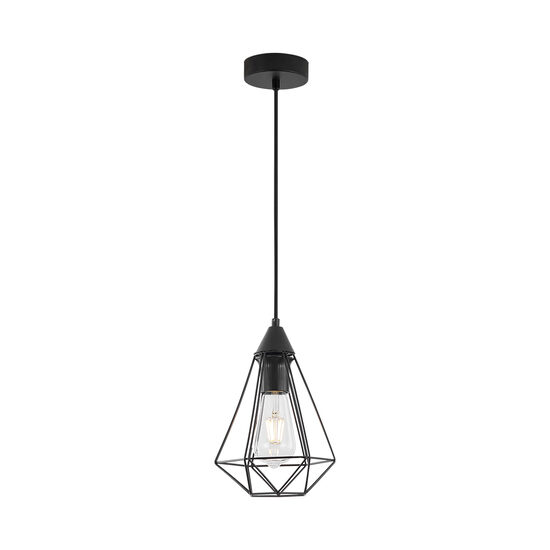 PENDUL W003R-1H-1xE27-METAL NEGRU 