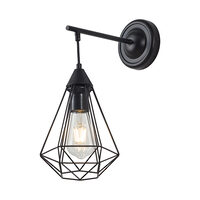 LAMPA DE PERETE W003W-1H-1xE27 METAL NEGRU 