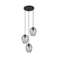 PENDUL W005R-3H-3xE27 NEGRU 