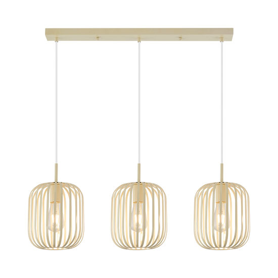 PENDUL W007S-3H-3xE27-METAL BEJ 