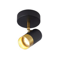 LAMPA DE PERETE G002C-1H-1xGU10-AURIU-NEGRU 
