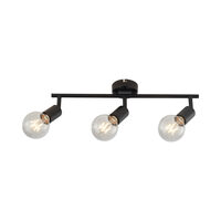 LAMPA DE PERETE G003C-3H-3xE27-NEGRU 