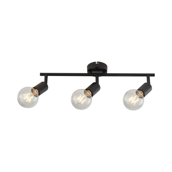 LAMPA DE PERETE G003C-3H-3xE27-NEGRU 