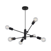 PENDUL G004C-6H-6xE27 NEGRU 