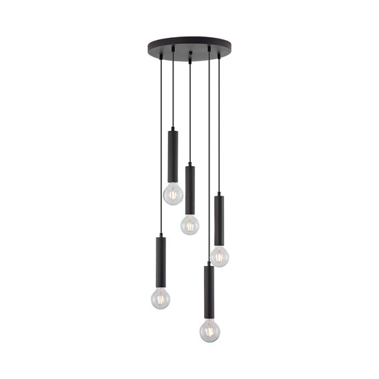 PENDUL G005R-5H-5xE27 NEGRU 