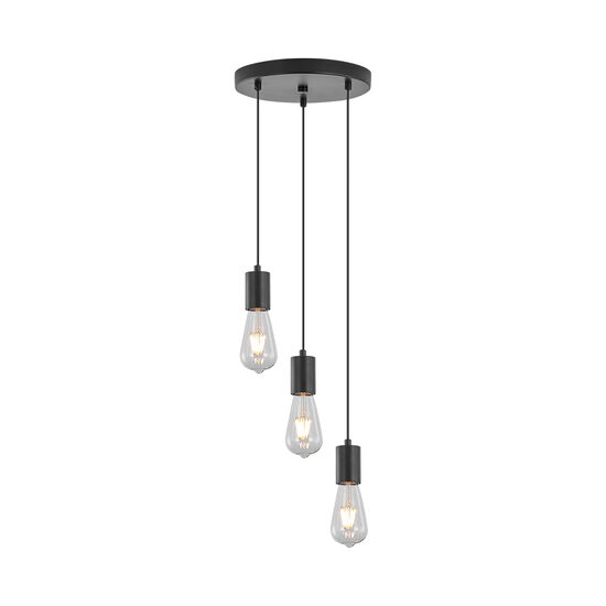 PENDUL G006R-3H-3xE27 NEGRU 