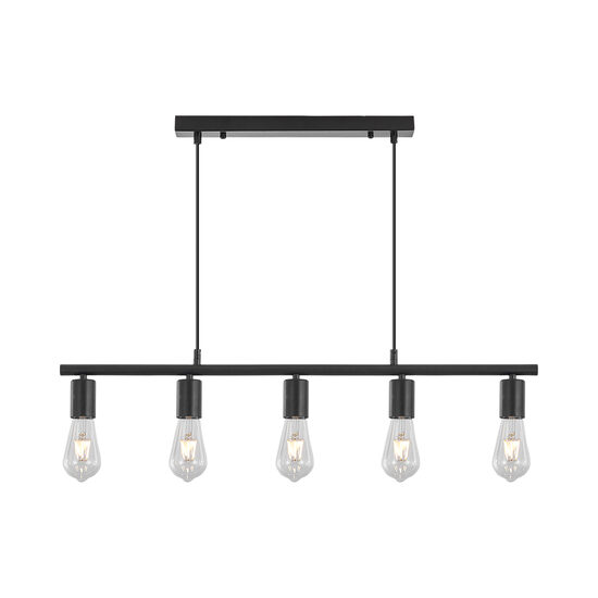 PENDUL G006S-5H-5xE27 NEGRU 