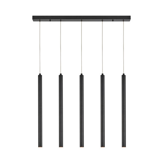 CORP DE ILUMINAT SUSPENDAT G007S-5H 5xG9 NEGRU